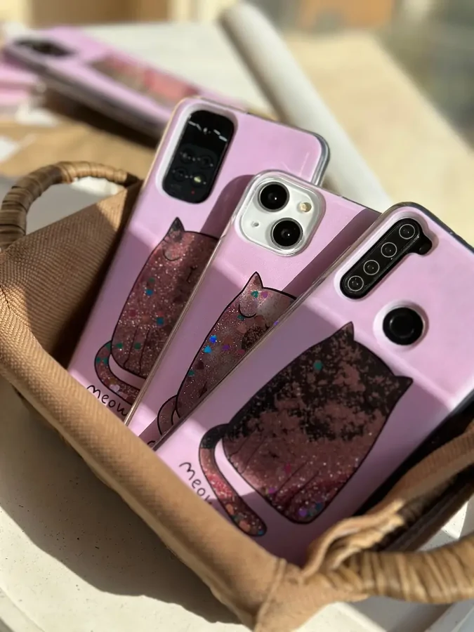 a6020a قاب گربه صورتی آکواریومی Meow (کدC1391) - تصویر 1