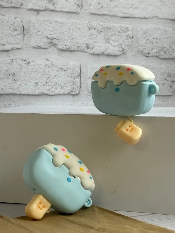 986a7f کاور ایرپاد سیلیکونی Blue ice Cream (کدa0064) - تصویر 1