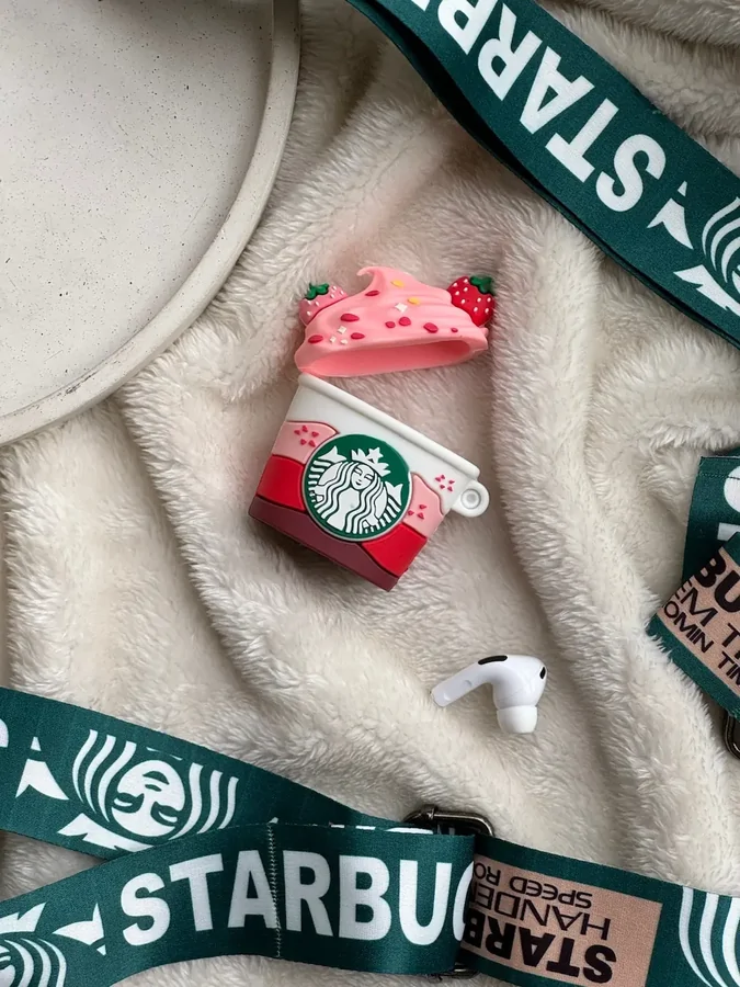 9d7c49 کاور ایرپاد strawberry starbucks drink (کدa0091) - تصویر 1