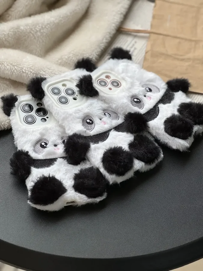 8f4a30 قاب Panda عروسکی پشمالو (کدC1606) - تصویر 1