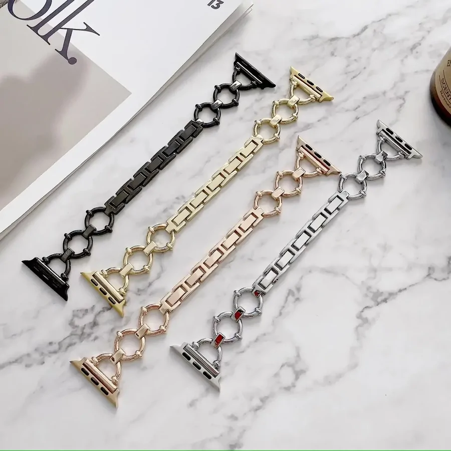 a05e62 بند اپل واچ فلزی طرح رینگی Gucci design (کدw5010) - تصویر 1