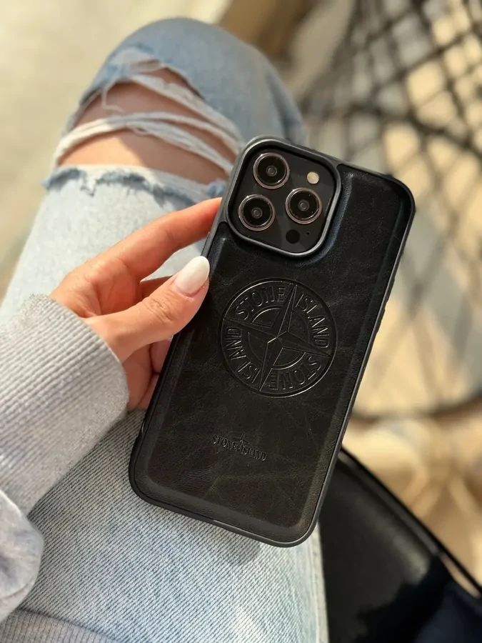 880087 قاب Stone Island چرمی (کدC1634) - تصویر 1