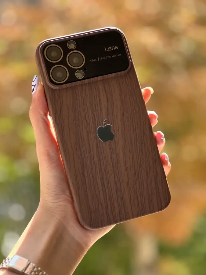 4ea4a1 قاب Wood lens case (کدC1361) - تصویر 1