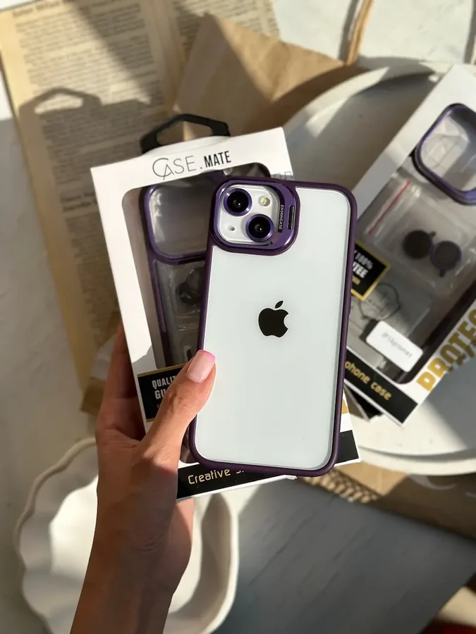 6a0006 قاب Purple Eason Case همراه با محافظ لنز رینگی (کدC1372) - تصویر 1