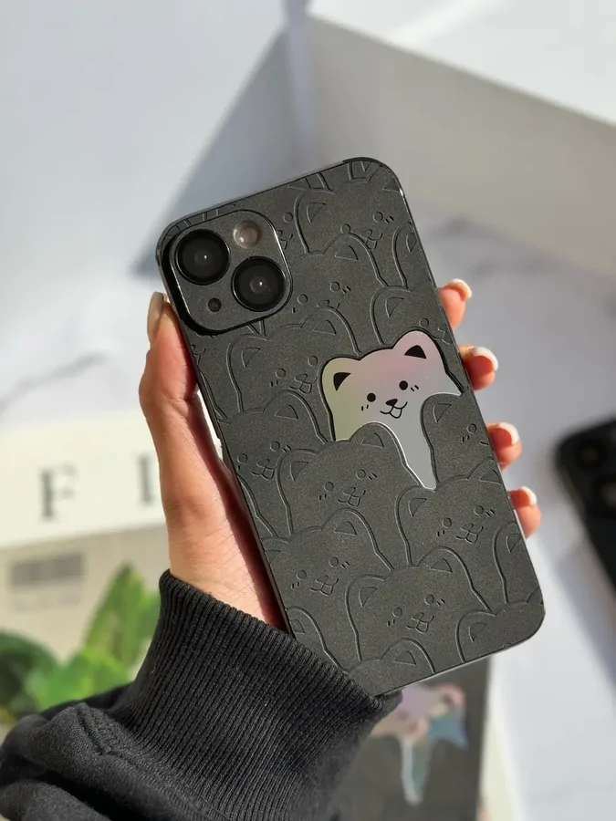7fdb45 قاب Holo Cat (کدC1464) - تصویر 1
