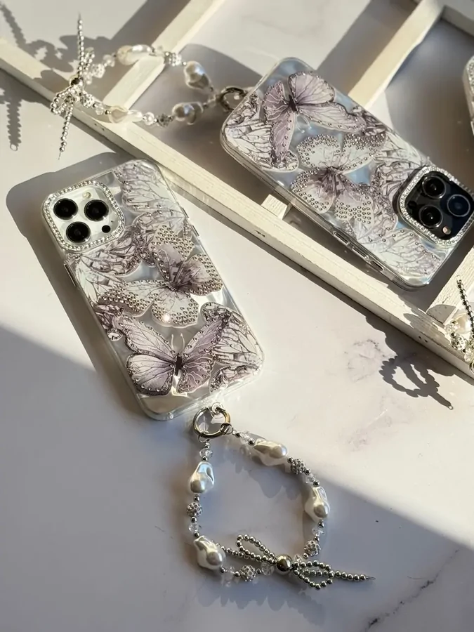 021e23 قاب Grey butterfly diamond (کدC1862) - تصویر 1