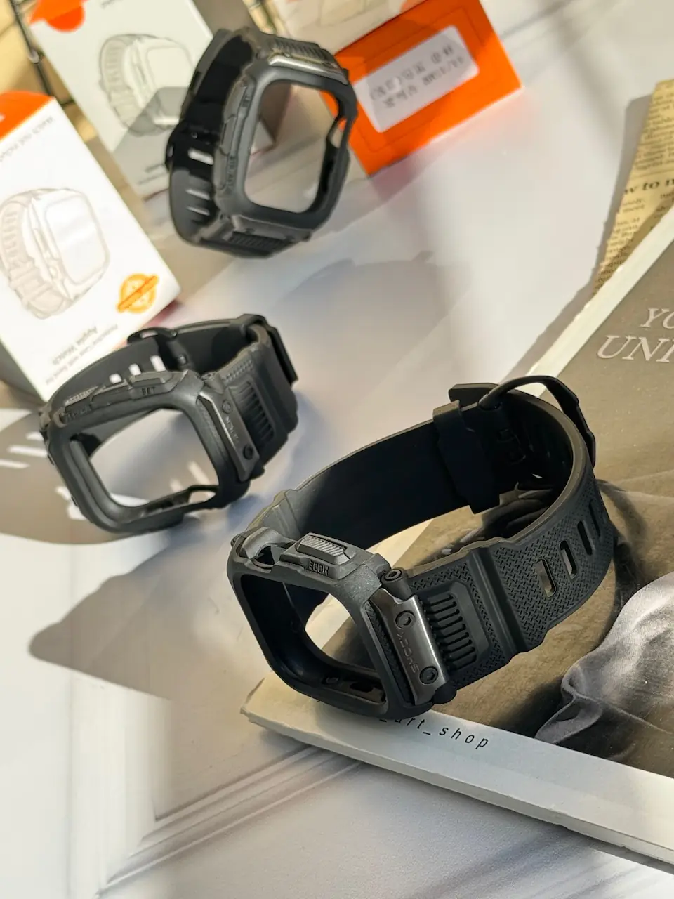 030073 بند و گارد اپل واچ طرح G-SHOCK (کدw5044) - تصویر 1