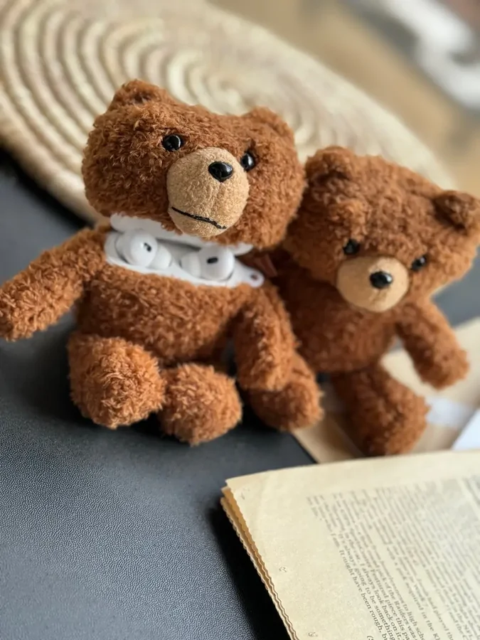 ad3289 کاور ایرپاد Teddy Bear قهوه ای (کدC0074) - تصویر 1