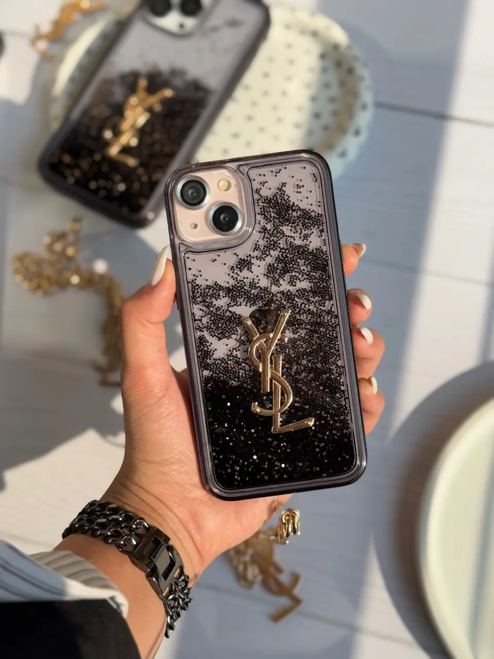8428ba قاب Black YSL آکواریومی با آویز (کدC1936) - تصویر 1