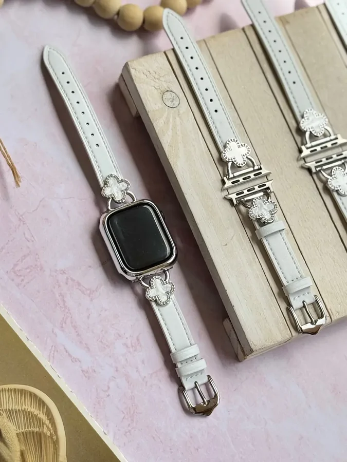 3824b7 بند اپل واچ چرمی الحمرا Arpels (کدw5061) - تصویر 1