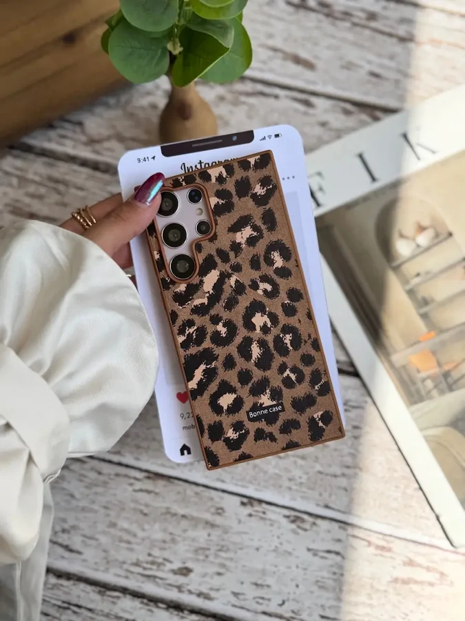 c424fd قاب پلنگی قهوه ای Bonne Case سامسونگ ، شیائومی (کدC2054) - تصویر 1