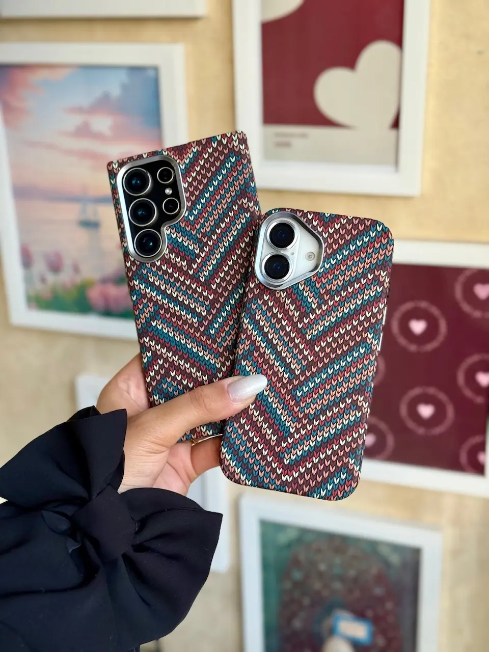 145b57 قاب Boho Style با مگ سیف فعال (کدC2114) - تصویر 1