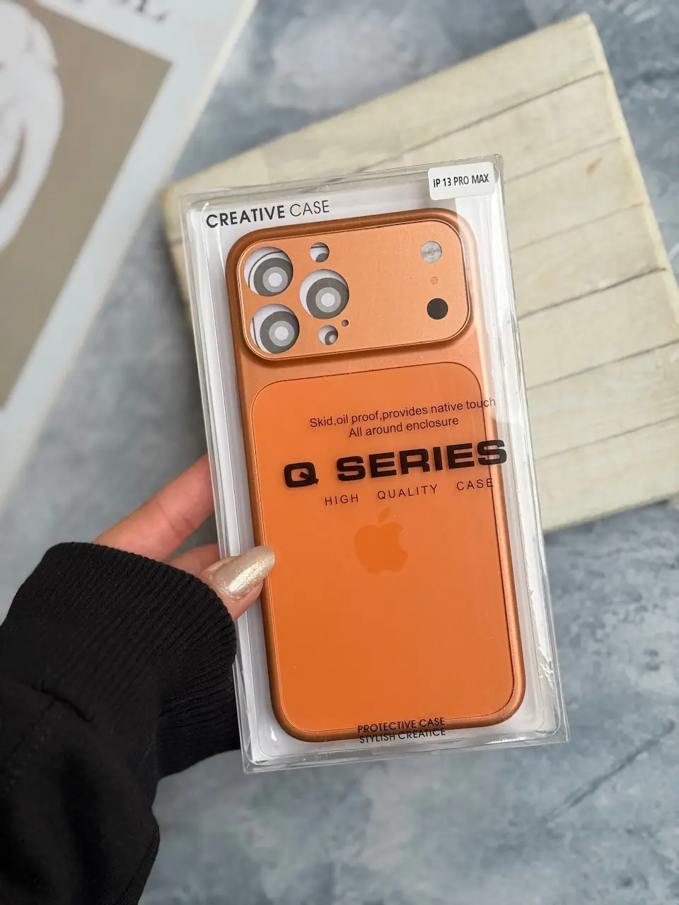 06bff4 قاب Orange AG with Apple logo با مگ سیف (کدC2181) - تصویر 1
