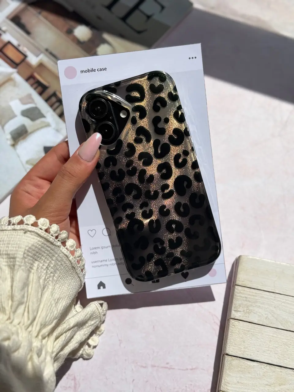 3d9210 قاب Golden Leo آیفونی (کدC2075) - تصویر 1
