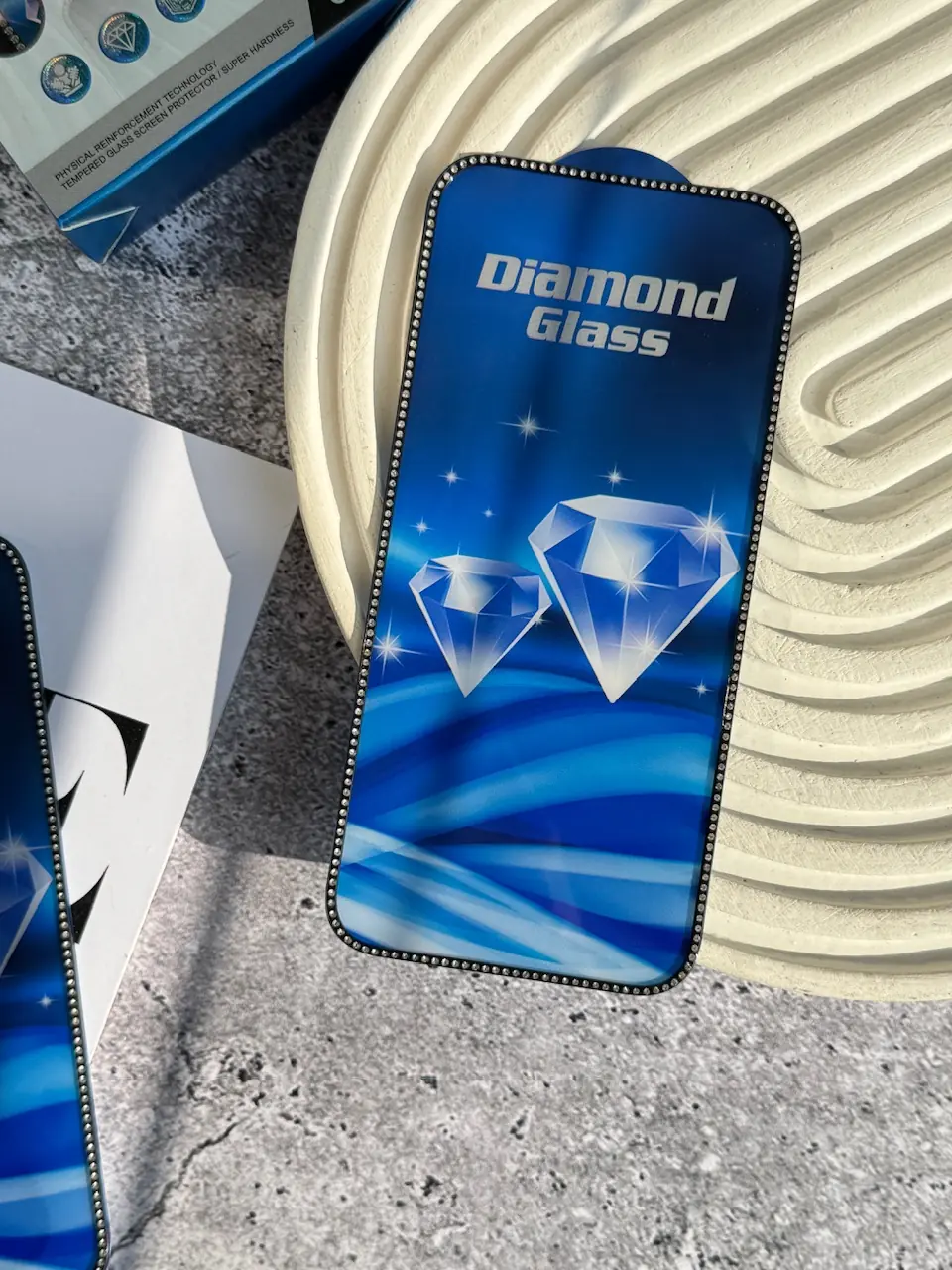 8e5242 گلس نگین دار DIAMOND (کدa0192) - تصویر 1
