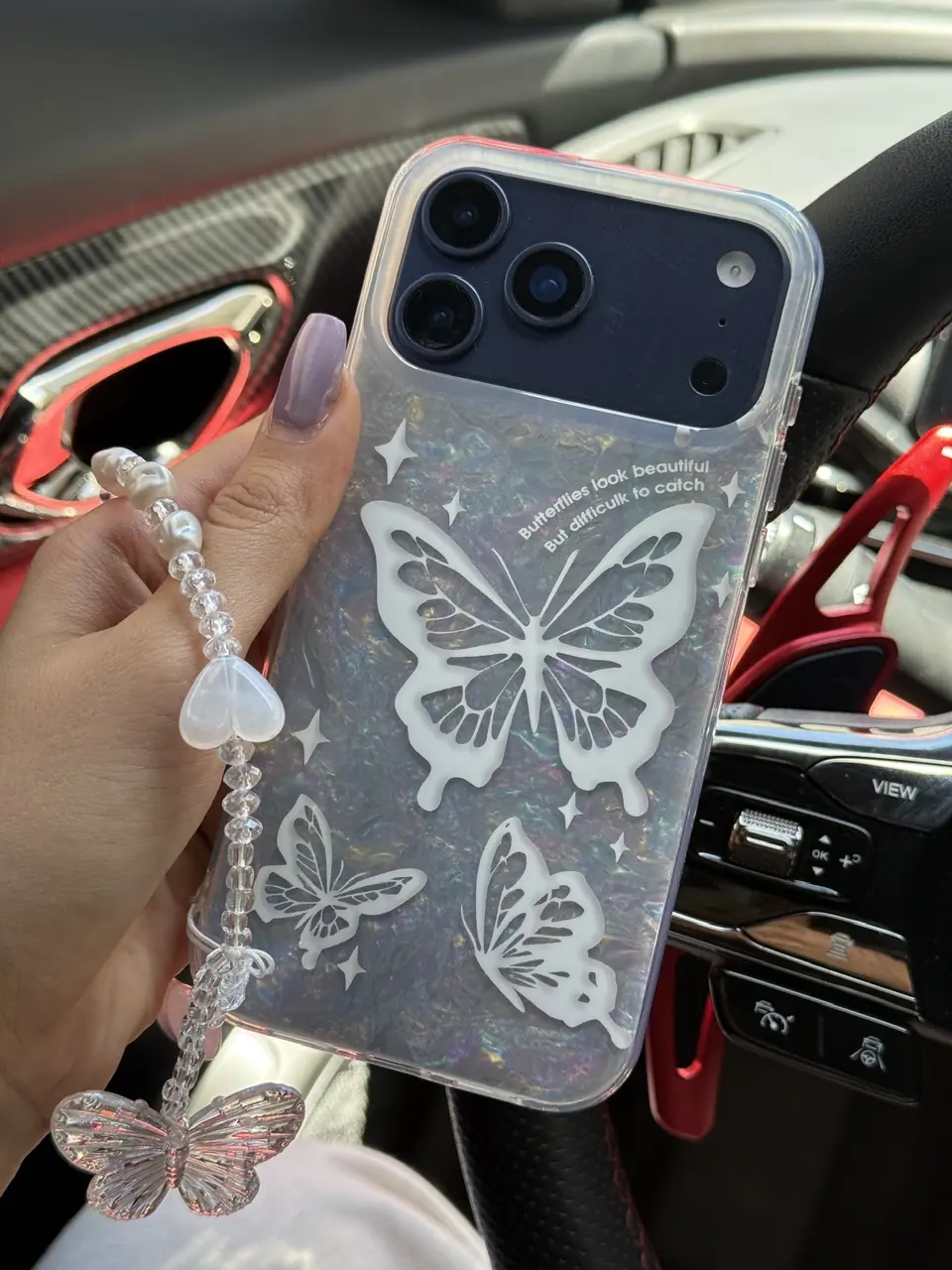 98fe9e قاب Ice Butterfly با آویز (کدC2230) - تصویر 1