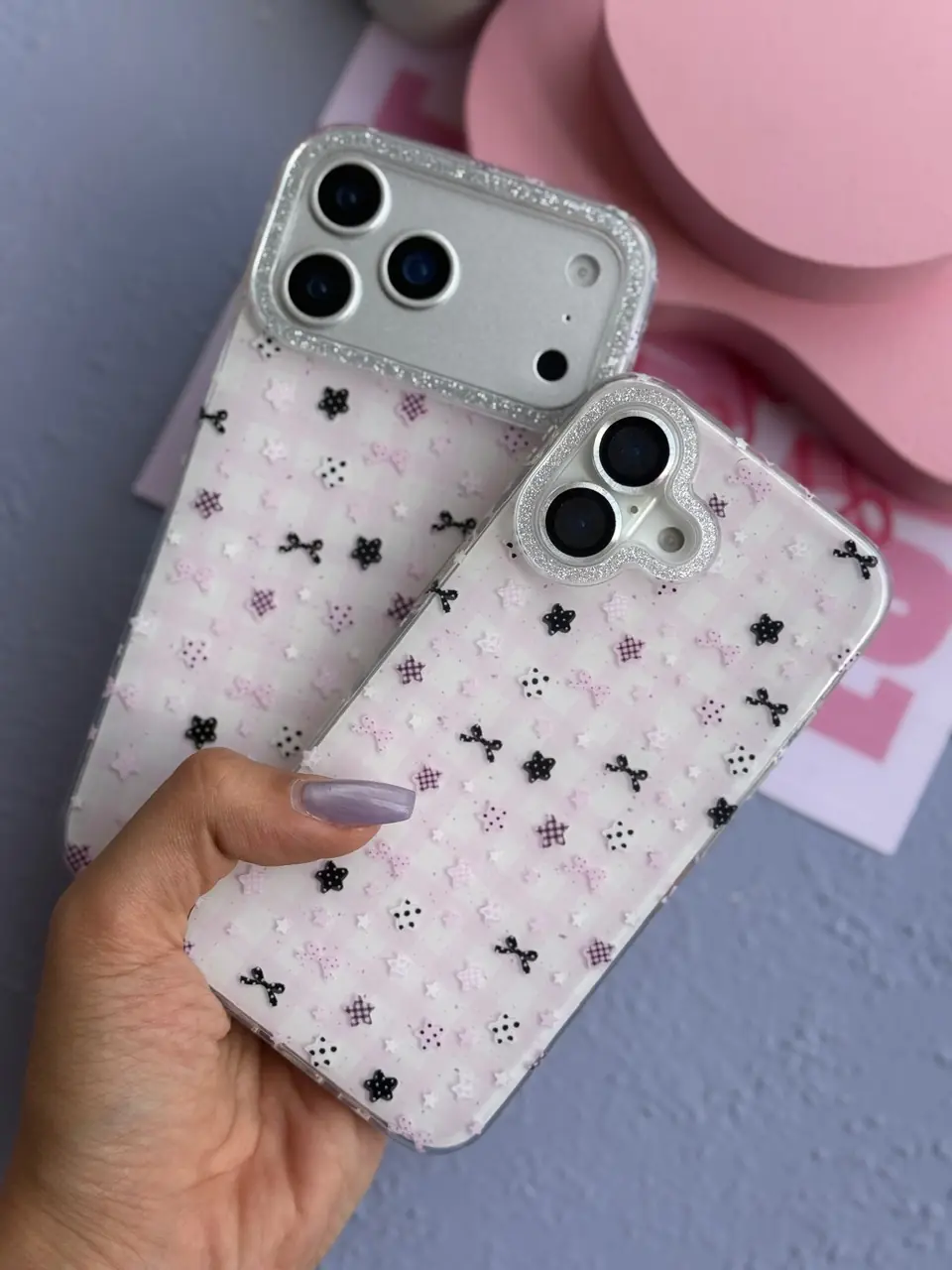 fae1ee قاب Kawaii Pink Star آیفون (کدC2216) - تصویر 1